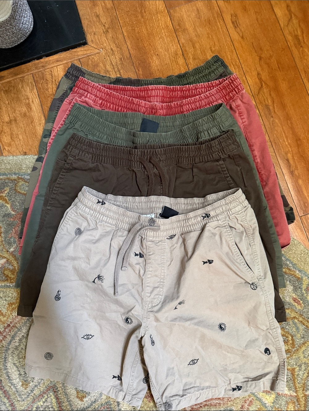 Vans ranged elastic and drawstring shorts 5 pairs